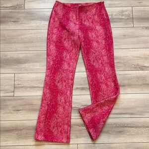 Urban Outfitters hot pink snake print pants size 2